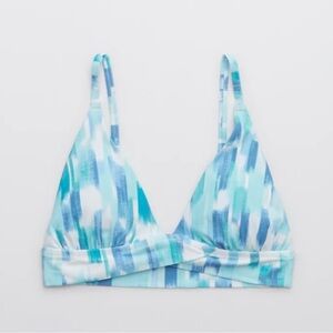 NWT Aerie Triangle Crossover Band Pullover Swim Top